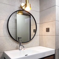 Stainless steel Luxury modern matt black Bathroom Mirror wall mount Home Decor Household