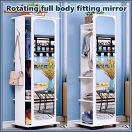 Full Length Mirror with Wardrobe Storage Cabinet Full Body Mirror Cermin Panjang Penuh 全身鏡 standing cermin panjang