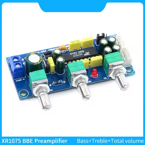 XR1075 BBE Audio Preamplifier Bass Trbled Volume Tone Control Board BBE Digital Sound Beautification