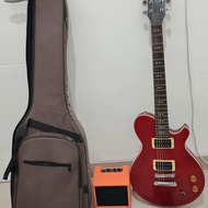 Ibanez  Custom Bekas + Ampli + Semi HardCase Gitar