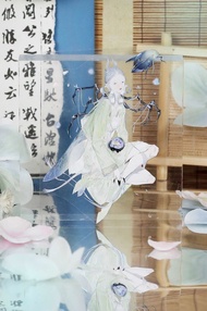 夜風雲卷舒 古風妖精 PET 紙膠帶 貝殼光 10米卷