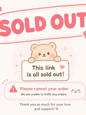 sorry love this item is sold out please cancel the order thx