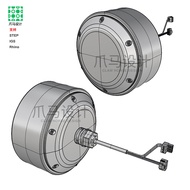 AGV Hub Motor Robot Wheel Rhino Model Rhino/STEP/IGS Model Material