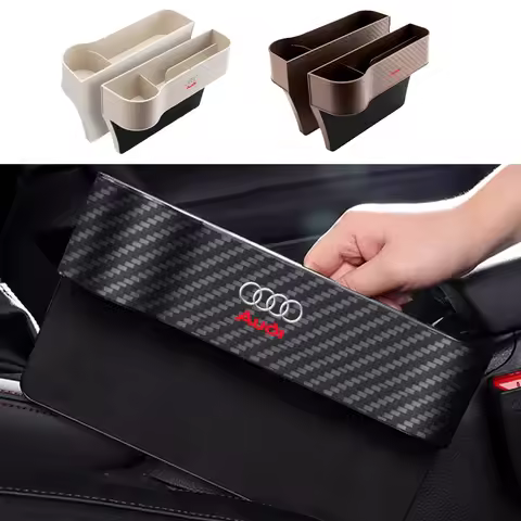 Car Seat Gap Slit Pocket Catcher Organizer For Audi A3 A4 A5 B8 8P B9 8V B6 B7 A1 A6 C6 Q3 Q5 C7 8I 