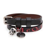 Alexander McQueen Leather Skull Bracelet