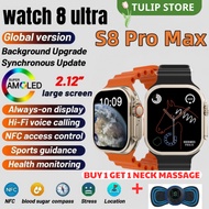 S8 ULTRA SMARTWATCH S8 Ultra Max Original Smart Watch Series 8 Screen Bluetooth Call NFC ECG Waterproof Sport Smartwatch