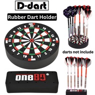 ONE80 DARTS ACCESSORY - BLACK RUBBER DART STAND LOGO DARTBOARD DART HOLDER