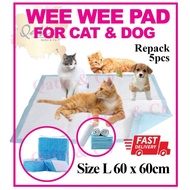 🎉PROMO🎉 Large Size (60x60cm) Wee Wee Pad Diaper Pet Cats & Dogs