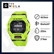 [100% Original G Shock] Casio G-Shock Men's Digital Watch GBD-200-9 G-SQUAD Line Support Bluetooth® Yellow Resin Band Sports Watch (watch for man / jam tangan lelaki / g shock watch for men / g shock watch / men watch)