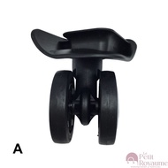 90 for 1 pair of wheels. F 61 F61 luggage wheel, F-61 type with 2 screw holes. Black, PU silent doub