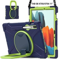 (Free Shipping) iPad mini6 case  iPad Pro 12.9 保護殼 三星Tab A8  Lenovo Tab M10  Mi Pad 5 海盜王手環手提支架平板套背帶