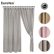Eurotex, Dim Out Curtain, Block 90% Sunlight, 3 Ways Hanging Options (1 Piece) JJ01