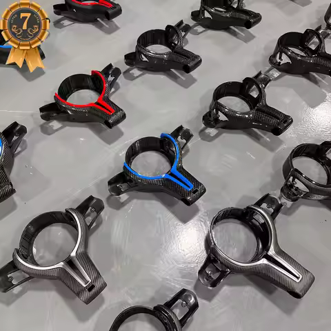 For BMW M2 F87 M3 F80 M4 F82 M5 F10 F30 M6 F06 3 Series 5 Series Carbon Fiber Steering Wheel Key Tri
