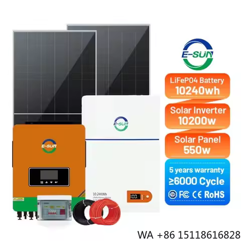 10.2kw Hybrid System Solar Kit 3Kw 5Kw 10Kw Off Grid Solar Power Energy System Home Storage 51.2V Lf