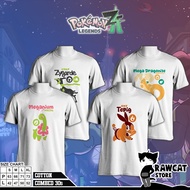 GAME T-SHIRT - POKEMON LEGENDS ZA - MEGANIUM, EDGE, ZYGARDE, MEGA DRAGONITE
