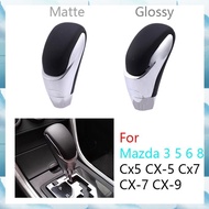 [W F S B] Car Gear Shift Knob Leather Gear Shift Head for 3 5 6 8 Cx5 -5 Cx7 -7 -9 Lever Shifter Sti