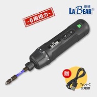 【LaBear】6段扭力 電動螺絲起子 可調扭力 360RPM 兩用 電動/手動 充電式 電動起子組 無線電動螺絲刀