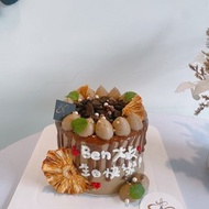 伯爵柚香白葡萄 Oreo蛋糕 巧克力淋醬 客製化 題字蛋糕 鑠甜點