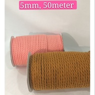 5mm Macrame Rope /Macrame Cord /Macrame Colour Cord/Soft Rope