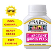 21ST CENTURY L-ARGININE / L Arginine 500mg 30 CAPSULES