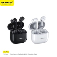 Awei T1 Pro TWS Bluetooth Earbud Bluetooth Headphone Sport Earphone With Charging Case True Wireless Sports Earbuds