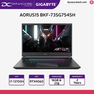 【24-Hr Delivery*】GIGABYTE AORUS 15 BKF-73SG754SH Gaming Laptop(15.6 QHD/165Hz/i7-13700H/RTX4060/16GB/1TB SSD/Win11 Home)