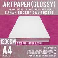 500 Sheets Art Paper 120 gsm A4 Glossy Brochure Paper 120 grams 1 Ream