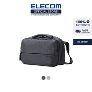 ELECOM Off Toco Body Bag/BM-OFBB01/For SWITCH game consoles/Small gadget/Sling Bag/Gray/Black/RFID P