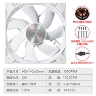 Dr. Cooling MF14025Matte Magnetic Levitation Fan Soft Start High Airflow High Pressure14CM Fan