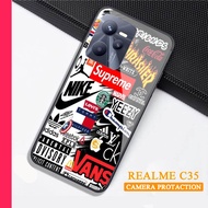 Softcase Glass Kaca REALME C35 - Casing hp REALME C35 [ S64 ].