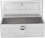 Generic Truck Bed Tool Box, 64L Aluminum Truck Tool Box Powder Coating Portable Heavy Duty Trailer S