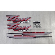 Striping sticker sticker lis polet tiger old tilas black 93 94