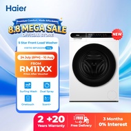 [FREE SHIPPING /READY STOCK] Haier 5 Star 11kg Front Load Inverter Washing Machine/ Mesin Basuh/ 洗衣机