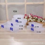 Creative Home Goods Transparent Storage Box Plastic Storage Box Jewelry Box10Grid15Grid24Grid Box Wh