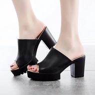 [Miaomiao] [Qiannian Beautiful Women's Shoes] 2020 High-Heel Fitting Room Slippers Summer Outer Wear