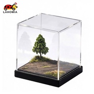 [LAHOMIA] Miniature Display Case Highclarity Diorama Display Case Showcase Rectangular Long-Lasting 