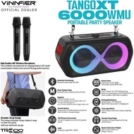 Vinnfier Tango XT6000 Bluetooth Karaoke Portable Speaker with Handheld Microphones