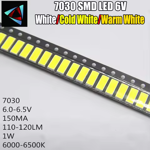 50pcs FOR LG Innotek LED LED Backlight 1W 7030 6V Cool white TV Application smd 7030 led cold white 