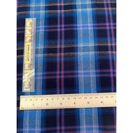 Cotton Fabric Plaid Pattern Checkered Width 58 Inches/59 Inches
