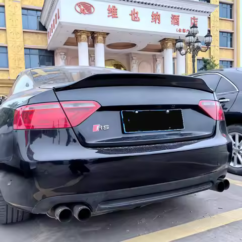 For Audi A5 Double Door Tail 2009-2016 Audi A5 S5 Modified Special Non-Perforated RearRear Rear Spoi