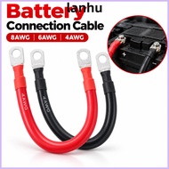 LANHU 1Pcs Battery Connection Cable, 4AWG 6AWG 8AWG Soft Silicone Battery Connection Wire,  600V Red