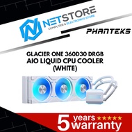 PHANTEKS GLACIER ONE 360D30 DRGB AIO LIQUID CPU COOLER (BLACK / WHITE)
