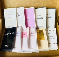 CHANEL Comete, Coco Mademoiselle Intense, Chance Eau Tendre, N5 No.5, N1 No.1 L’eau Rouge, Miss DIOR, Rose N’Roses, Blooming Bouquet, SAUVAGE, Valentino Born in Roma Yellow Dream, Burberry Goddess, Her London Dream perfume sample tester 迷你香水香氛淡香精 試用體驗 版仔