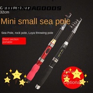 YOLA Portable Fishing Rod, Spinning Casting Telescopic fishing rod,  Mini fiberglass 1.0M-2. fiberglass Lure Rod Travel Fishing Equipment