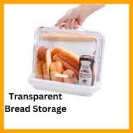 Bread Storage Multipurpose Multifunctional Transparent Plastic Case Cake Container Serving Tray Beka