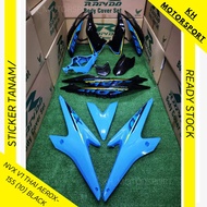 NVX155 (V1) RAPIDO COVERSET THAI AEROX-155 (10) [BLACK + SKY BLUE ]