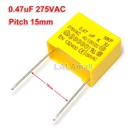 10pcs 0.47uF 275VAC X2 Capacitor 474K 470nF 275V Pitch 15mm Polypropylene Film Capacitor
