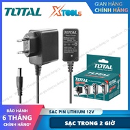 Sạc pin Lithium 12V S12 TOTAL TCLI12071 Sạc pin 12V Total thời gian sạc trong 2 giờ phù hợp cho nhiề