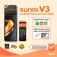 SUNMI V3 | Mesin Grabfood | Handheld POS Terminal Receipt Printer Android POS Device SRS Topup Loyve