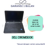 Dell Chrome Book 3189 Laptop Layar Sentuh Dell Chromebook